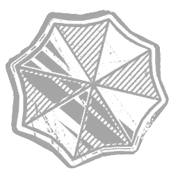 Iridescent Umbrella Badge
